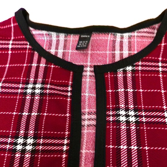 Cardigan XXL(14) NEW light-weight jersey knit red jacket open front summer top - Picture 4 of 9